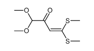 1-bis(methoxy)-4-bis(methylthio)-3-buten-2-one结构式