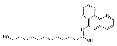 12-hydroxy-N-(1,10-phenanthrolin-5-yl)dodecanamide Structure