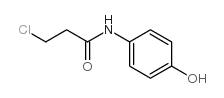 3-氯-N-(4-羟基苯基)丙酰胺结构式