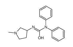 3-(1-Methyl-3-pyrrolidinyl)-1,1-diphenylurea结构式