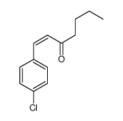 1-(4-chlorophenyl)hept-1-en-3-one Structure