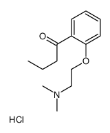 2-(2-butanoylphenoxy)ethyl-dimethylazanium,chloride Structure