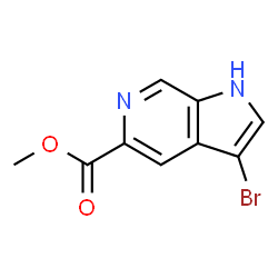 Methyl 3-bromo-1H-pyrrolo[2,3-c]pyridine-5-carboxylate结构式