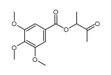 3-oxobutan-2-yl 3,4,5-trimethoxybenzoate结构式