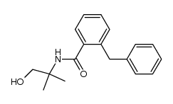 N-[2-(-methylpropan--ol)]-2-(phenylmethyl)-benzamide结构式