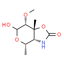 4H-Pyrano[3,4-d]oxazol-2(3H)-one,tetrahydro-6-hydroxy-7-methoxy-4,7a-结构式