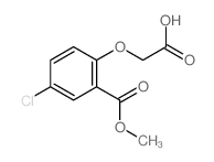 2-(4-chloro-2-methoxycarbonyl-phenoxy)acetic acid structure