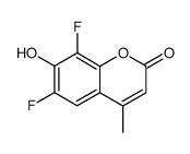 6,8-DIFLUORO-7-HYDROXY-4-METHYLCOUMARIN结构式