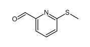 2-Pyridinecarboxaldehyde, 6-(methylthio)- (9CI)结构式