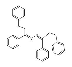 1-Propanone,1,3-diphenyl-, (1,3-diphenylpropylidene)hydrazone (9CI) structure