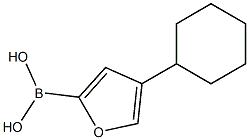 4-(Cyclohexyl)furan-2-boronic acid Structure