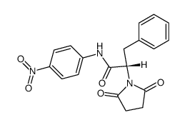 N-succinyl-L-phenylalanine-p-nitroanilide结构式