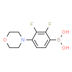 [2,3-Difluoro-4-(4-morpholinyl)phenyl]boronic acid结构式