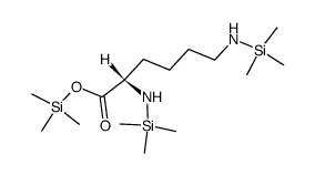 N2,N6-Bis(trimethylsilyl)-L-lysine trimethylsilyl ester Structure