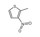 2-methyl-3-nitrothiophene结构式
