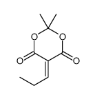 2,2-dimethyl-5-propylidene-1,3-dioxane-4,6-dione Structure