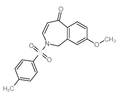 5H-2-Benzazepin-5-one,1,2-dihydro-8-methoxy-2-[(4-methylphenyl)sulfonyl]-结构式