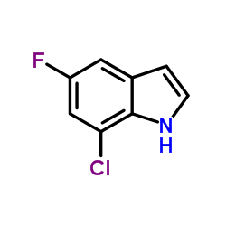 7-Chloro-5-fluoro-1H-indole structure