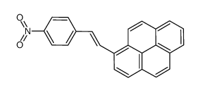 1-[2-(4-nitrophenyl)ethenyl]pyrene Structure