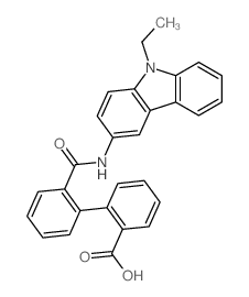 [1,1'-Biphenyl]-2-carboxylicacid, 2'-[[(9-ethyl-9H-carbazol-3-yl)amino]carbonyl]- picture