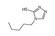 4-pentyl-4h-1,2,4-triazole-3-thiol Structure