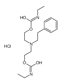 bis[2-(ethylcarbamoyloxy)ethyl]-(2-phenylethyl)azanium,chloride结构式