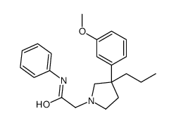 2-[3-(3-methoxyphenyl)-3-propylpyrrolidin-1-yl]-N-phenylacetamide Structure