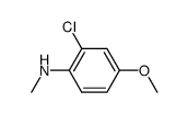 2-chloro-4-methoxy-N-methylaniline Structure