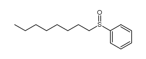 phenyl 1-octyl sulfoxide Structure