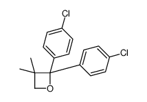 2,2-bis(4-chlorophenyl)-3,3-dimethyloxetane结构式