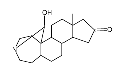19-Hydroxy-3-aza-3β,19-cyclo-A-homo-5β-androstan-16-one结构式