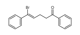 Z-5-bromo-1,5-diphenyl-pent-4-en-1-one结构式