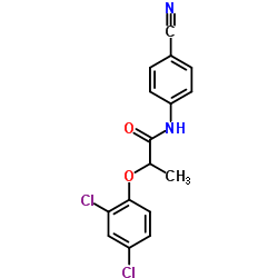 N-(4-Cyanophenyl)-2-(2,4-dichlorophenoxy)propanamide Structure