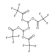 tetrakis-trifluoroacetoxy-diboroxane Structure