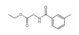ETHYL 2-[(3-METHYLBENZOYL)AMINO]ACETATE结构式