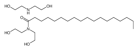 N,N-bis(2-hydroxyethyl)stearamide, compound with 2,2'-iminodiethanol (1:1)结构式