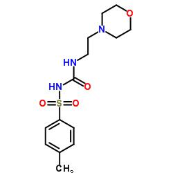 4-Methyl-N-{[2-(4-morpholinyl)ethyl]carbamoyl}benzenesulfonamide结构式