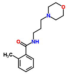 2-Methyl-N-[3-(4-morpholinyl)propyl]benzamide结构式