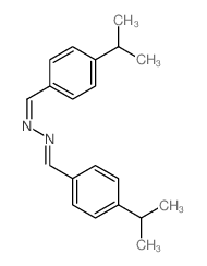 Benzaldehyde,4-(1-methylethyl)-, 2-[[4-(1-methylethyl)phenyl]methylene]hydrazone结构式