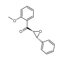 trans-(-)-epoxy-1-(2-methoxyphenyl)-3-phenylpropan-1-one Structure