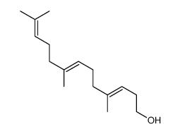 4,8,12-trimethyltrideca-3,7,11-trien-1-ol结构式