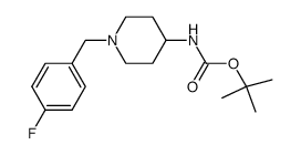 [1-(4-fluoro-benzyl)-piperidin-4-yl]carbamic acid tert-butyl ester Structure
