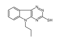 5-丙基-5H-[1,2,4]三嗪并[5,6-b]吲哚-3-硫醇结构式