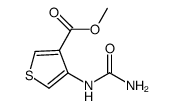 methyl 4-ureidothiophen-3-carboxylate结构式