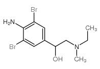 1-(4-amino-3,5-dibromo-phenyl)-2-(ethyl-methyl-amino)ethanol Structure