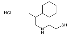 2-((2-Cyclohexylbutyl)amino)ethanethiol hydrochloride structure