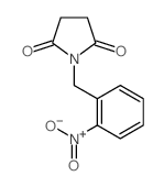 1-[(2-nitrophenyl)methyl]pyrrolidine-2,5-dione结构式