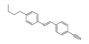 4-(4-Butylphenyliminomethyl)benzonitrile structure