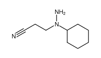 1-Cyclohexyl-1-(β-cyanethyl)-hydrazin structure