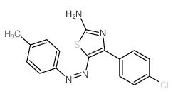 2-Thiazolamine,4-(4-chlorophenyl)-5-[2-(4-methylphenyl)diazenyl]-结构式